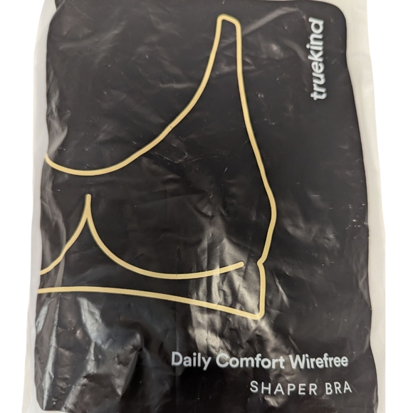 TRUEKIND By Shapermint | Women's Daily Comfort Wirefree Shaper Bra | Blk |  2XL - Picture 5 of 6